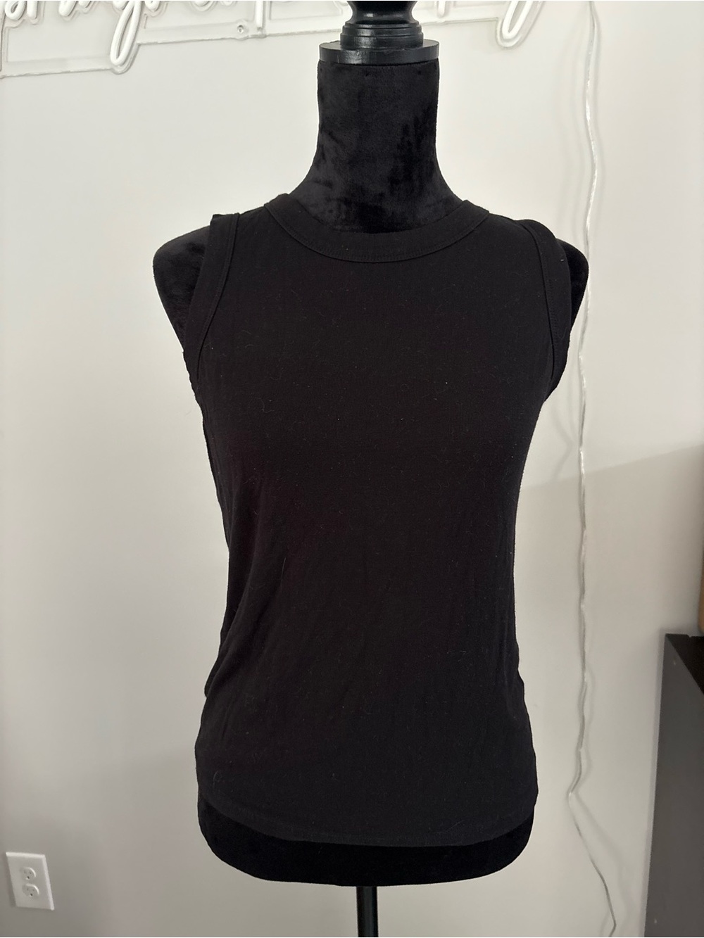 Classic Black Tank Top - Women Size Large